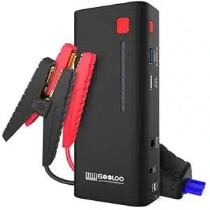 GOOLOO GE1200 1200A Peak 18000mAh SuperSafe Car Jump Starter(Up to 7.0L Gas or 5.5L Diesel Engine)12V Auto Battery Booster with USB Quick Charge,LED Light,Portable Power Pack for Cars,SUV,Motorcycles - 1