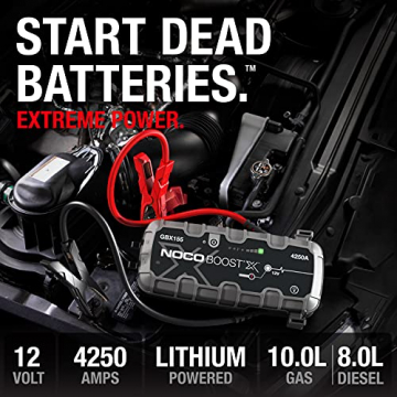 NOCO Boost X GBX155 4250A 12V UltraSafe Portable Lithium Jump Starter, Car Battery Booster Pack, USB-C Powerbank Charger, And Jumper Cables For Up To 10.0-Liter Gas And 8.0-Liter Diesel Engines - 2