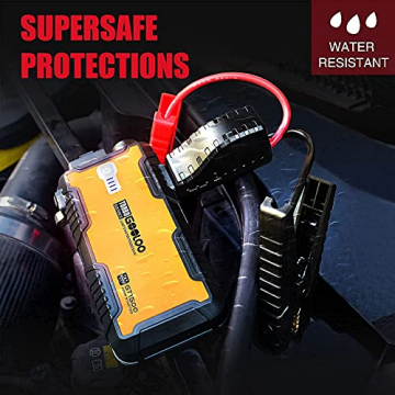 GOOLOO 1500A & 4000A Car Battery Charger Jump Starter,12V Automotive Jump Box with USB Quick Charge and Type C Port for Up to 10.0L Diesel Engine & All Gas - 7