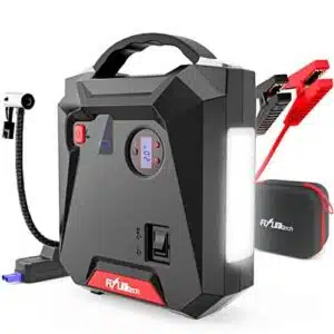 Jump Starter, 2500A Peak 24000mAh Portable Car Battery Charger with Air Compressor (All Gas or 8.0L Diesel) Emergency Auto Battery Booster with Smart USB Port - 1