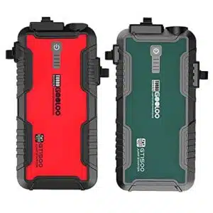 Gooloo Battery Jump Starter GT1500 with USB Quick Charge 3.0,12V Car Battery Charger Jump Starters for Up to 8.0L Gas or 6.0L Diesel Engine, Red&Green - 1