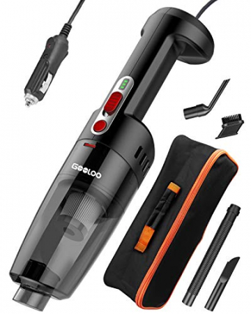 GOOLOO Car Vacuum Cleaner High Power 8000PA Strong Suction Handheld Portable Corded Small Vacuum DC 12V for Quick Car Cleaning - 1