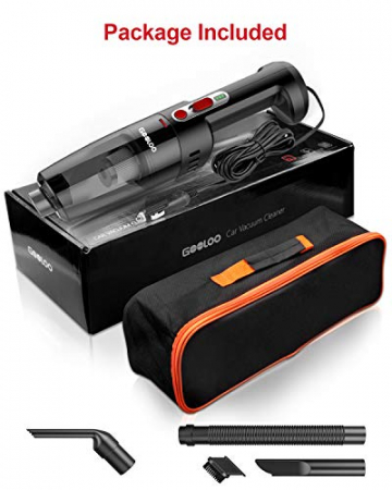 GOOLOO Car Vacuum Cleaner High Power 8000PA Strong Suction Handheld Portable Corded Small Vacuum DC 12V for Quick Car Cleaning - 7