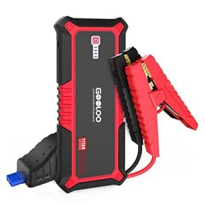 GOOLOO GP2000 Jump Starter 2000A Peak Car Starter for Up to 9L Gas or 7L Diesel Engine SuperSafe 12V Jump Box Auto Lithium Battery Booster Portable Power Pack with USB Quick Charge, Type-C Port - 1