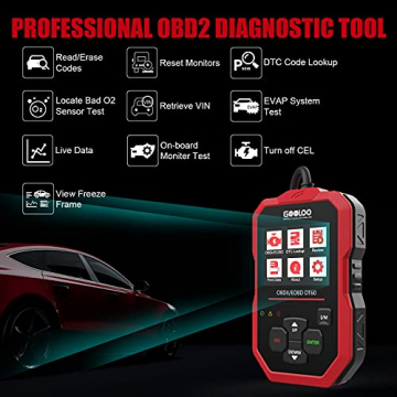GOOLOO OBD2 Scanner Code Reader for Check Engine Light Car Diagnostic Tool Emission Analyzer , Auto Scan Tool DT60 for All OBDII Vehicles Since 1996 - 2