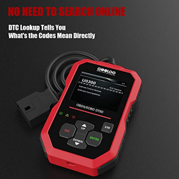 GOOLOO OBD2 Scanner Code Reader for Check Engine Light Car Diagnostic Tool Emission Analyzer , Auto Scan Tool DT60 for All OBDII Vehicles Since 1996 - 6